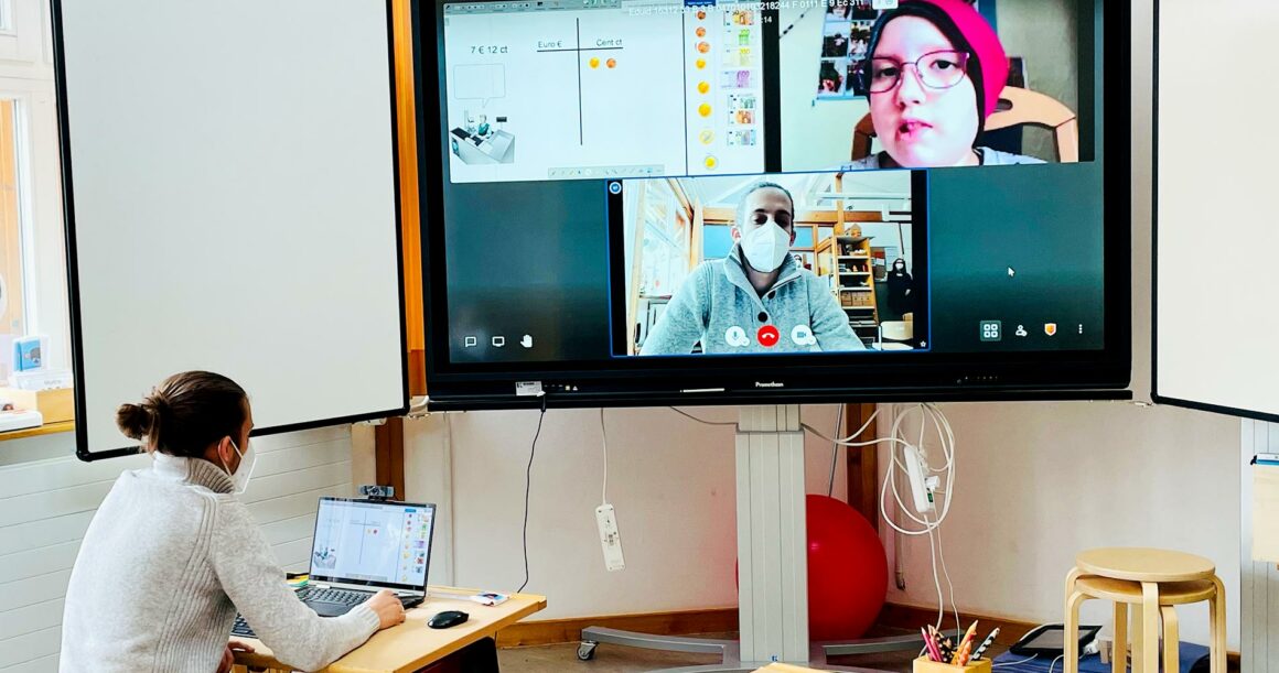 Digitales Smartboard bringt Klassenzimmer ins Krankenzimmer