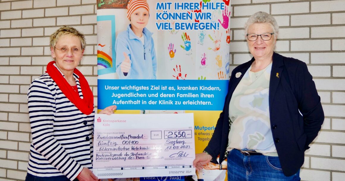 Mitarbeiter der Kreisverwaltung Rhein-Sieg spenden 2.550 €