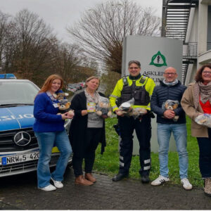 Spende der Polizei und Podcast Zuhörern