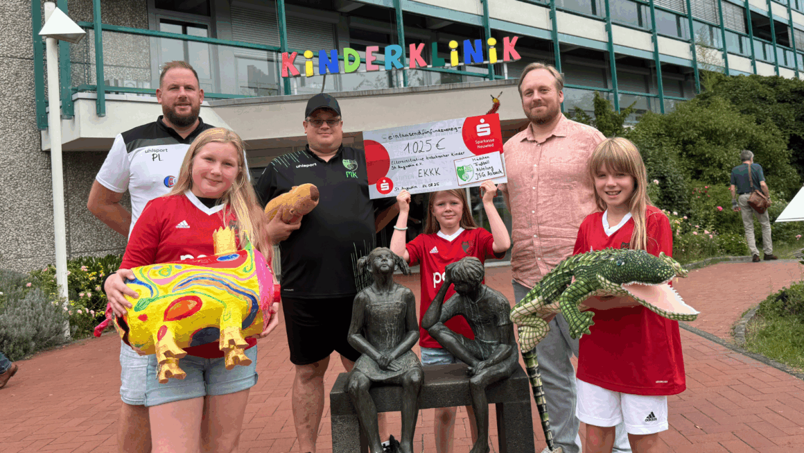🎉 1.025 € für den guten Zweck – Danke an den Tus 1882 Asbach e.V. & Familie Lehnert! ⚽❤️