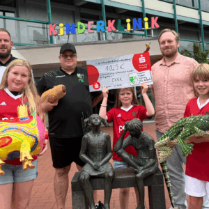 🎉 1.025 € für den guten Zweck – Danke an den Tus 1882 Asbach e.V. & Familie Lehnert! ⚽❤️